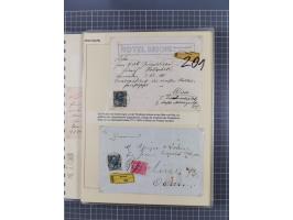 1833/1915 (ca.), postfrische/ungebrauchte und gestempelte Sammlung mit 47 Briefen und Karten, Schwerpunkt Feldpost und später