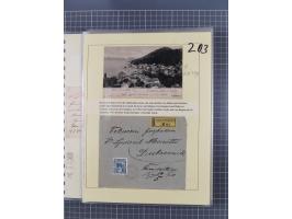 1833/1915 (ca.), postfrische/ungebrauchte und gestempelte Sammlung mit 47 Briefen und Karten, Schwerpunkt Feldpost und später