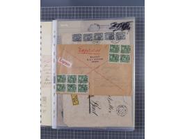 1833/1915 (ca.), postfrische/ungebrauchte und gestempelte Sammlung mit 47 Briefen und Karten, Schwerpunkt Feldpost und später