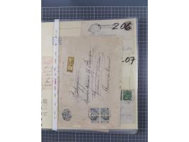 1833/1915 (ca.), postfrische/ungebrauchte und gestempelte Sammlung mit 47 Briefen und Karten, Schwerpunkt Feldpost und später