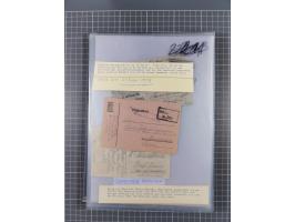 1833/1915 (ca.), postfrische/ungebrauchte und gestempelte Sammlung mit 47 Briefen und Karten, Schwerpunkt Feldpost und später