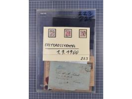 1833/1915 (ca.), postfrische/ungebrauchte und gestempelte Sammlung mit 47 Briefen und Karten, Schwerpunkt Feldpost und später