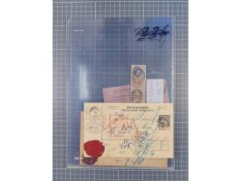 1833/1915 (ca.), postfrische/ungebrauchte und gestempelte Sammlung mit 47 Briefen und Karten, Schwerpunkt Feldpost und später