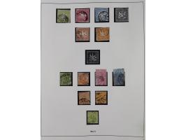 Baden bis Württemberg, interessante, meist ungebrauchte und gestempelte Sammlung inkl. einigen Doubletten mit einigen Briefen