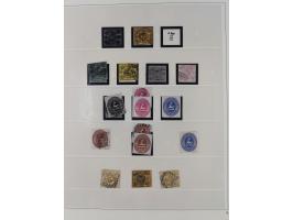 Baden bis Württemberg, interessante, meist ungebrauchte und gestempelte Sammlung inkl. einigen Doubletten mit einigen Briefen