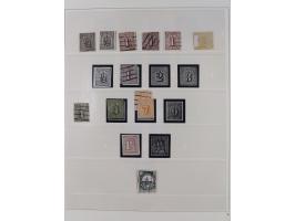 Baden bis Württemberg, interessante, meist ungebrauchte und gestempelte Sammlung inkl. einigen Doubletten mit einigen Briefen