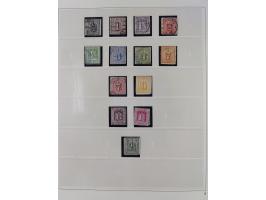 Baden bis Württemberg, interessante, meist ungebrauchte und gestempelte Sammlung inkl. einigen Doubletten mit einigen Briefen