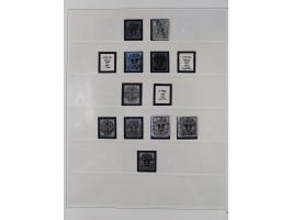 Baden bis Württemberg, interessante, meist ungebrauchte und gestempelte Sammlung inkl. einigen Doubletten mit einigen Briefen