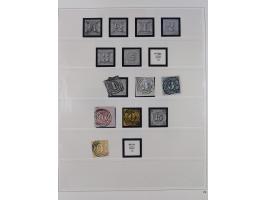 Baden bis Württemberg, interessante, meist ungebrauchte und gestempelte Sammlung inkl. einigen Doubletten mit einigen Briefen