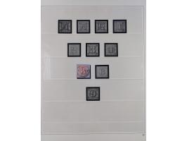 Baden bis Württemberg, interessante, meist ungebrauchte und gestempelte Sammlung inkl. einigen Doubletten mit einigen Briefen