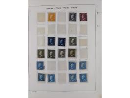 1852/60, Collection on eight album pages with good parts Papal States, Modena and Sicilia, only few reprints, mostly fine. Si