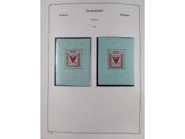 1945/59, meist postfrische und teils ungebrauchte/gestempelte Sammlung mit vielen meist kompletten Sätzen und Gebieten, ab Lo