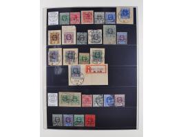 1915/16, ´TOGO / ANGLO-FRENCH / OCCUPATION´ Collection of cancellations on Gold Coast KGV overprinted issue up to 20 sh., inc