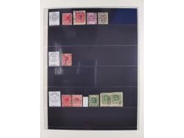 1915/16, ´TOGO / ANGLO-FRENCH / OCCUPATION´ Collection of cancellations on Gold Coast KGV overprinted issue up to 20 sh., inc