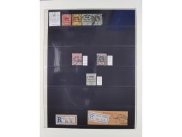 1915/16, ´TOGO / ANGLO-FRENCH / OCCUPATION´ Collection of cancellations on Gold Coast KGV overprinted issue up to 20 sh., inc