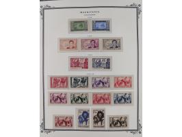 1906/42, Collection on Scott album leaves, starting General Ballay complete set of 16 (Yv.1-16) unused, later issues includin