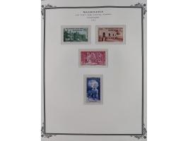 1906/42, Collection on Scott album leaves, starting General Ballay complete set of 16 (Yv.1-16) unused, later issues includin