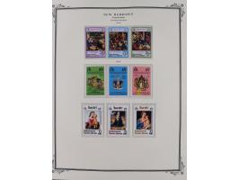 1908/79, Collection on Scott album leaves, starting no.1-5, many complete sets including Yv.100-123, later issues including p