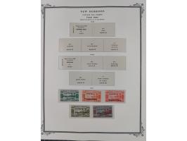 1908/79, Collection on Scott album leaves, starting no.1-5, many complete sets including Yv.100-123, later issues including p