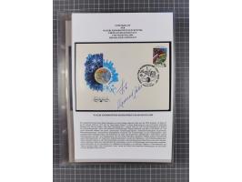 1927/92, AUTOGRAPHEN: Sammlung mit über 70 thematischen Briefen/Karten und Blocks mit insgesamt ca. 130 Unterschriften von Ko