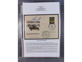 1927/92, AUTOGRAPHEN: Sammlung mit über 70 thematischen Briefen/Karten und Blocks mit insgesamt ca. 130 Unterschriften von Ko