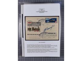 1927/92, AUTOGRAPHEN: Sammlung mit über 70 thematischen Briefen/Karten und Blocks mit insgesamt ca. 130 Unterschriften von Ko