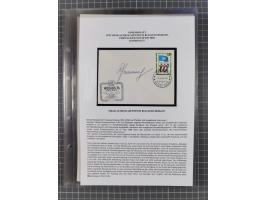 1927/92, AUTOGRAPHEN: Sammlung mit über 70 thematischen Briefen/Karten und Blocks mit insgesamt ca. 130 Unterschriften von Ko