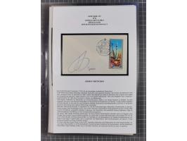 1927/92, AUTOGRAPHEN: Sammlung mit über 70 thematischen Briefen/Karten und Blocks mit insgesamt ca. 130 Unterschriften von Ko