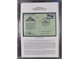 1927/92, AUTOGRAPHEN: Sammlung mit über 70 thematischen Briefen/Karten und Blocks mit insgesamt ca. 130 Unterschriften von Ko