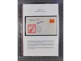 1927/92, AUTOGRAPHEN: Sammlung mit über 70 thematischen Briefen/Karten und Blocks mit insgesamt ca. 130 Unterschriften von Ko