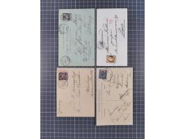 1856/1940 (ca.), over 120 covers and cards, strength before the 1930s with many multiple and mixed frankings, usages and dest