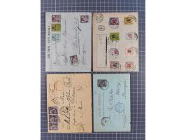 1856/1940 (ca.), over 120 covers and cards, strength before the 1930s with many multiple and mixed frankings, usages and dest