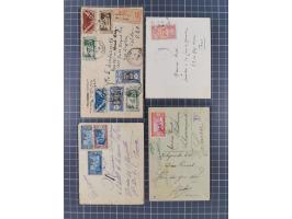 1856/1940 (ca.), over 120 covers and cards, strength before the 1930s with many multiple and mixed frankings, usages and dest