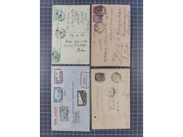1856/1940 (ca.), over 120 covers and cards, strength before the 1930s with many multiple and mixed frankings, usages and dest