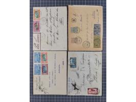 1856/1940 (ca.), over 120 covers and cards, strength before the 1930s with many multiple and mixed frankings, usages and dest