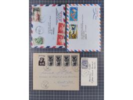 1856/1940 (ca.), over 120 covers and cards, strength before the 1930s with many multiple and mixed frankings, usages and dest