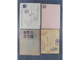 1856/1940 (ca.), over 120 covers and cards, strength before the 1930s with many multiple and mixed frankings, usages and dest