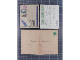 1856/1940 (ca.), over 120 covers and cards, strength before the 1930s with many multiple and mixed frankings, usages and dest