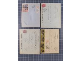 1856/1940 (ca.), over 120 covers and cards, strength before the 1930s with many multiple and mixed frankings, usages and dest
