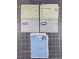 1950/80 (ca.), about 650 air letters and aerogrammes, mostly unused overseas with Near and Far East, Portuguese Colonies, etc