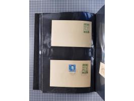 1879/1918, Ganzsachensammlung im Album mit Antwortkarten und Kartenbriefen, insgesamt über 60 Stück. Doppelzensurkarte nach K