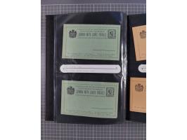 1888/1915, Ganzsachensammlung im Album in beiden Erhaltungen, meist verschiedene mit Antwortkarten, Streifbändern, Umschlägen