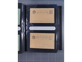 1888/1915, Ganzsachensammlung im Album in beiden Erhaltungen, meist verschiedene mit Antwortkarten, Streifbändern, Umschlägen