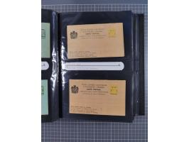 1888/1915, Ganzsachensammlung im Album in beiden Erhaltungen, meist verschiedene mit Antwortkarten, Streifbändern, Umschlägen