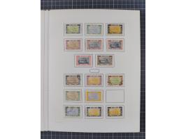 1874/1910, Sammlung auf selbstgestalteten Blättern mit sehr spezialisiertem Teil Erstausgaben 1-7 nach Auflagen und Zähnungen