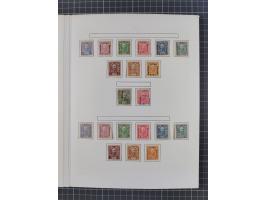 1874/1910, Sammlung auf selbstgestalteten Blättern mit sehr spezialisiertem Teil Erstausgaben 1-7 nach Auflagen und Zähnungen