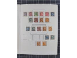 1874/1910, Sammlung auf selbstgestalteten Blättern mit sehr spezialisiertem Teil Erstausgaben 1-7 nach Auflagen und Zähnungen