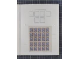 1874/1910, Sammlung auf selbstgestalteten Blättern mit sehr spezialisiertem Teil Erstausgaben 1-7 nach Auflagen und Zähnungen