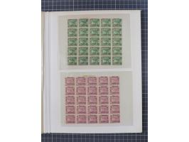 1874/1910, Sammlung auf selbstgestalteten Blättern mit sehr spezialisiertem Teil Erstausgaben 1-7 nach Auflagen und Zähnungen