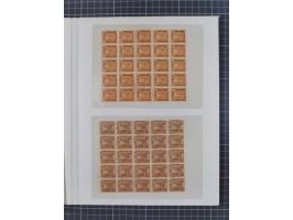 1874/1910, Sammlung auf selbstgestalteten Blättern mit sehr spezialisiertem Teil Erstausgaben 1-7 nach Auflagen und Zähnungen